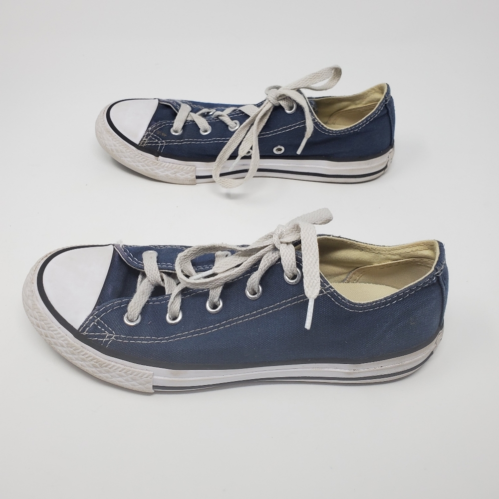 CONVERSE Blue Low Top Shoes Sneakers Lace Up 3 - Picture 6 of 12
